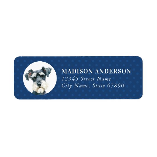 Schnauzer-Rücksendeadresse (Vorne)