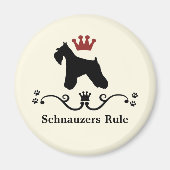 Schnauzer Rule Magnet (Vorne)
