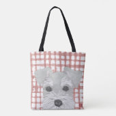 Schnauzer, Salz und Pfeffer, modern Tasche (Rückseite)