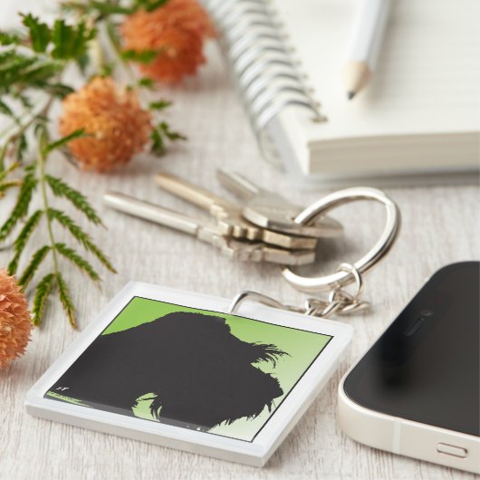 Schnauzer Schlüsselanhänger (Vorderseite rechts)