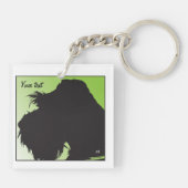 Schnauzer Schlüsselanhänger (Rückseite)