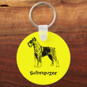 Schnauzer Schlüsselanhänger (Vorderseite)