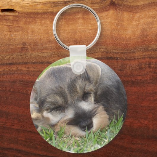 Schnauzer-Schlüsselanhänger Schlüsselanhänger (Vorderseite)