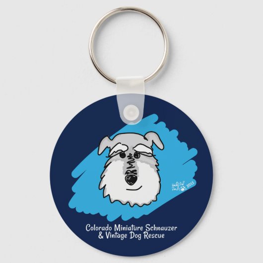 Schnauzer-Schlüsselanhänger Schlüsselanhänger (Vorderseite)