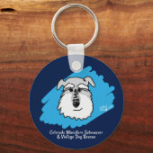Schnauzer-Schlüsselanhänger Schlüsselanhänger (Vorderseite)