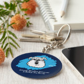 Schnauzer-Schlüsselanhänger Schlüsselanhänger (Seite)