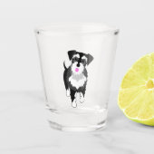 Schnauzer Schnapsglas (Vorderseite)