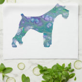 Schnauzer, Schnauzer-Geschenke, Schnauzer Geschirrtuch (Gefaltet)