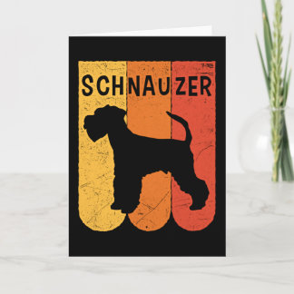 Schnauzer Schnauzer Mama Dog Owner Dog Lover Karte