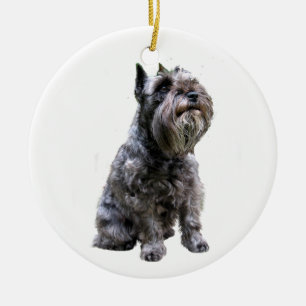Schnauzer - Schwarz #1 Keramikornament