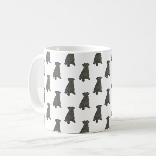 Schnauzer (schwarz) kaffeetasse (Vorderseite Links)