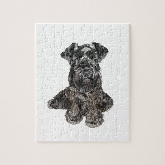 Schnauzer (schwarz) puzzle (Vertikal)
