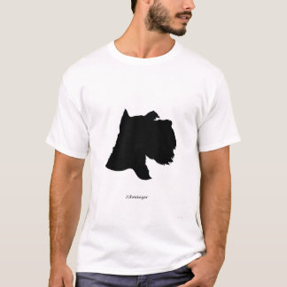 Schnauzer - schwarze Silhouette T-Shirt