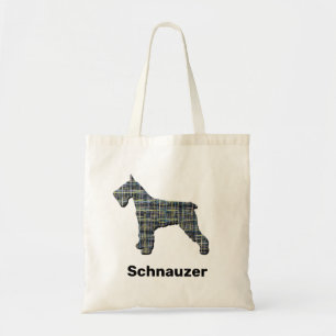 Schnauzer Silhouette Gelb & Schwarz-Grill Tote-Beu Tragetasche