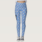 Schnauzer Silhouette Hearts Leggings (Vorderseite)