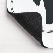 Schnauzer-Silhouette Mousepad (Ecke)