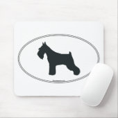 Schnauzer-Silhouette Mousepad (Mit Mouse)