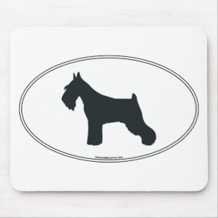Schnauzer-Silhouette Mousepad