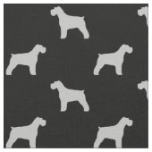 Schnauzer-Silhouette-Muster Stoff (Nahaufnahme)