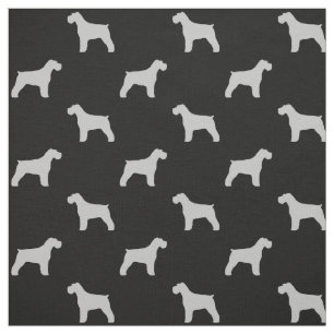 Schnauzer-Silhouette-Muster Stoff