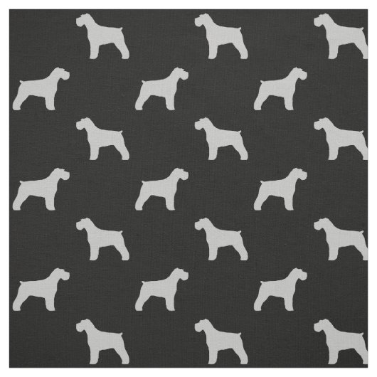 Schnauzer-Silhouette-Muster Stoff (Muster)