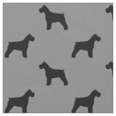 Schnauzer-Silhouette-Muster Stoff (Nahaufnahme)