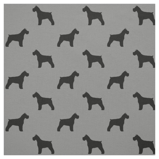 Schnauzer-Silhouette-Muster Stoff (Muster)
