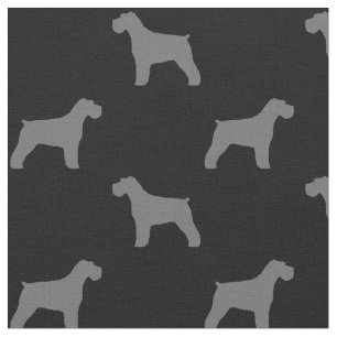 Schnauzer-Silhouette-Muster Stoff