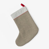 Schnauzer-Silhouette-personalisiertes Kleiner Weihnachtsstrumpf (Rückseite (Hängend))