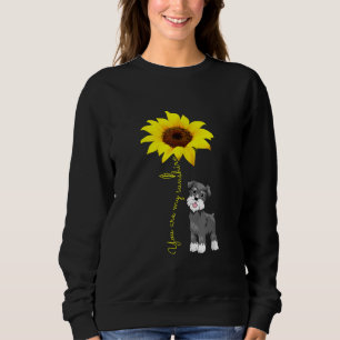 Schnauzer sind meine Sonnenblume Schnauzer Mama Sweatshirt