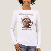 Schnauzer Snuggles & Hot Chocolate Tri-Blend Shirt (Vorderseite)