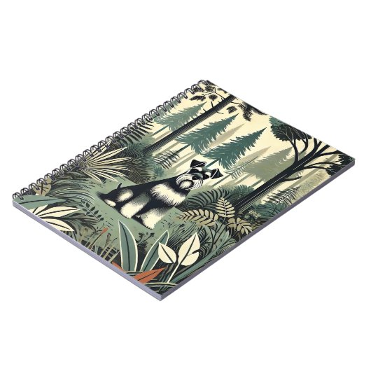 Schnauzer Spiral Foto Notebook Notizblock (Linke Seite)