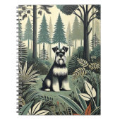 Schnauzer Spiral Foto Notebook Notizblock (Vorderseite)