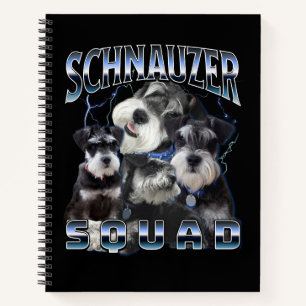 Schnauzer Squad - Bootleg Rap Style Notizblock