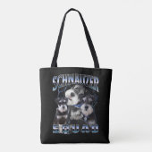 Schnauzer Squad - Bootleg Rap Style Tasche (Rückseite)