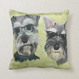 Schnauzer-starkes Glas-Wurfs-Kissen Kissen