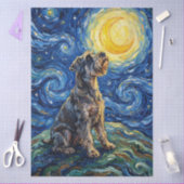 Schnauzer Starry Night Decoupage Seidenpapier (Basteln)