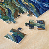 Schnauzer Starry Night Painting Puzzle (Seite)