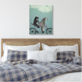 Schnauzer Tandem Leinwanddruck (Insitu (Schlafzimmer))