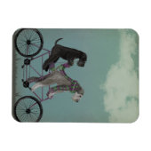 Schnauzer Tandem Magnet (Horizontal)