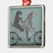 Schnauzer Tandem Ornament Aus Metall (Links)