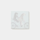 Schnauzer Tandem Post-it Klebezettel (Vorderseite)