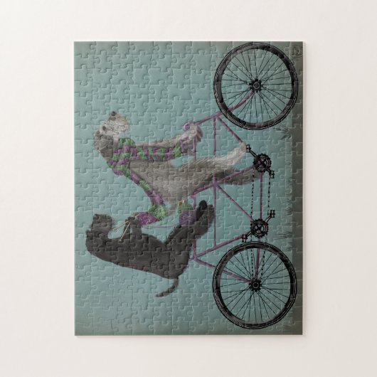 Schnauzer Tandem Puzzle (Vertikal)