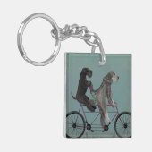 Schnauzer Tandem Schlüsselanhänger (Vorderseite links)