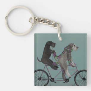 Schnauzer Tandem Schlüsselanhänger