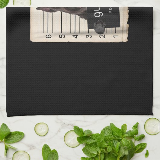 Schnauzer-Tasse Geschirrtuch (Gefaltet)