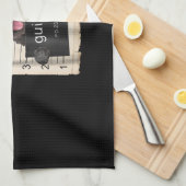 Schnauzer-Tasse Geschirrtuch (Viertel Falte)