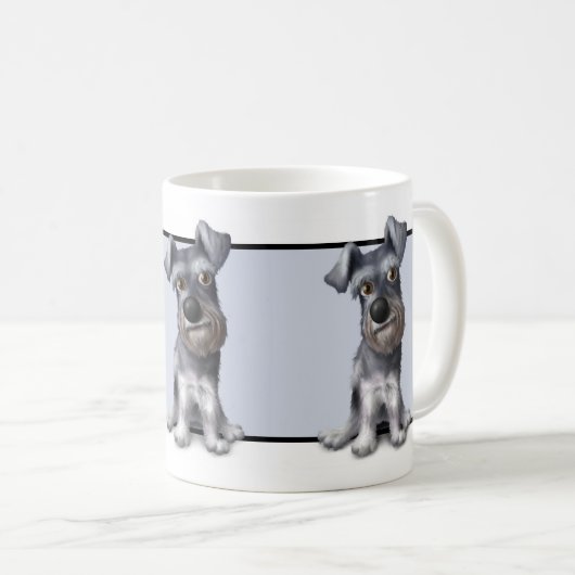 Schnauzer-Tasse Kaffeetasse (VorderseiteRechts)