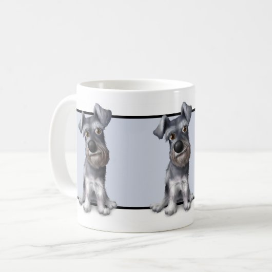 Schnauzer-Tasse Kaffeetasse (Vorderseite Links)