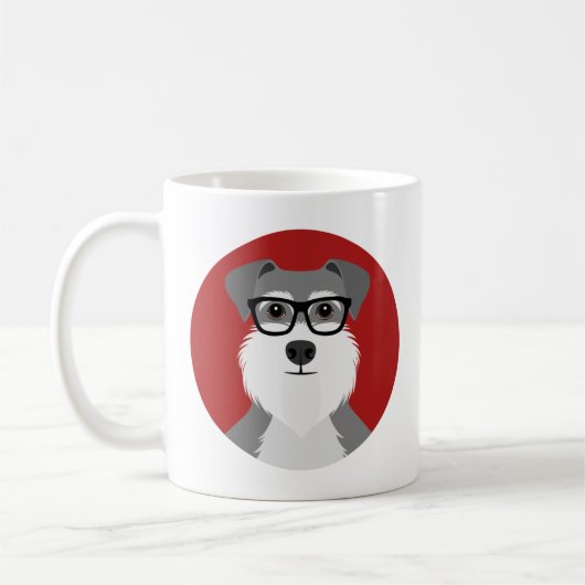 Schnauzer-Tasse Kaffeetasse (Links)